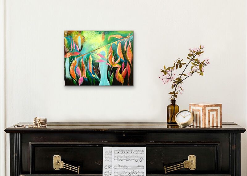 Enter the garden abstract intuitive artwork