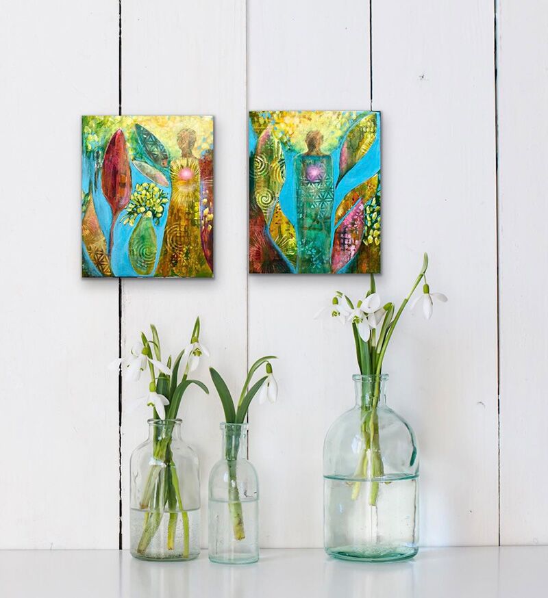 The Nurturer and The Protector - original abstract artworks