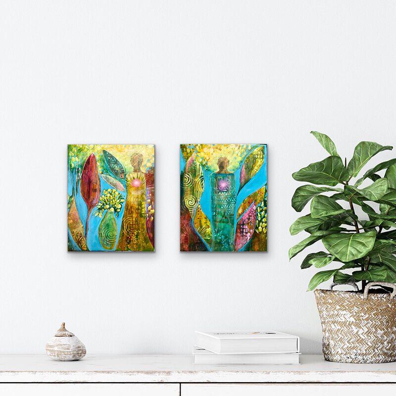 The Nurturer and The Protector - original abstract artworks