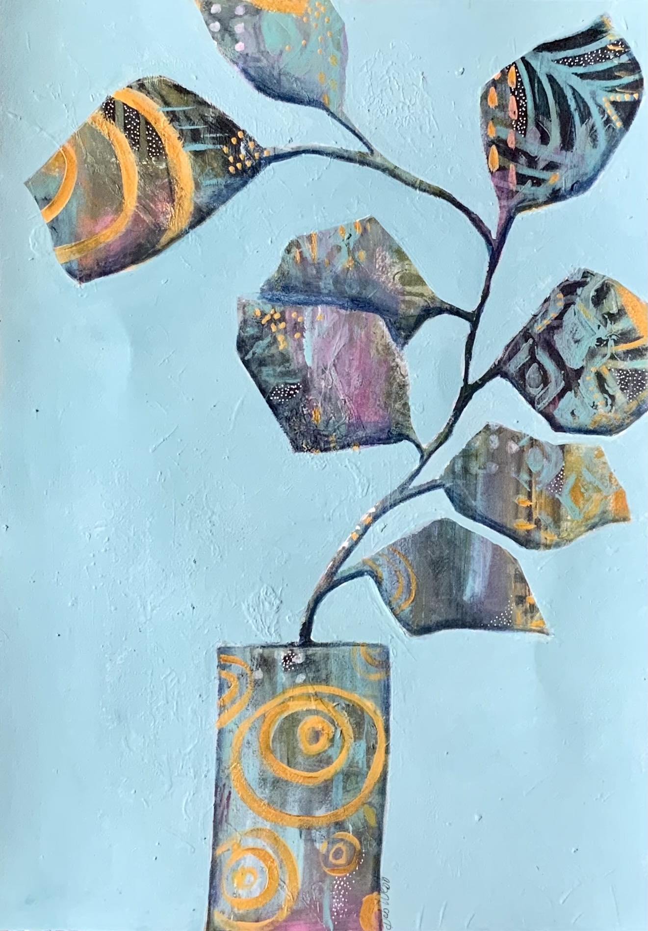 leaves in the daytime original artwork