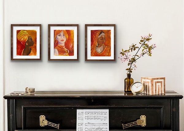 woman with earring collection