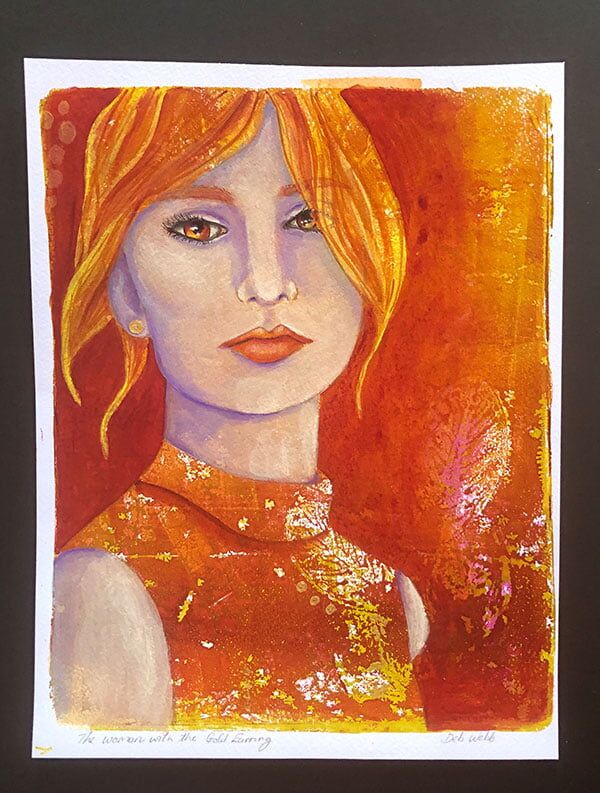 woman with gold earring 2