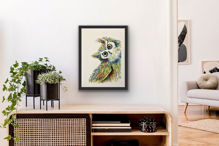 Owl art print