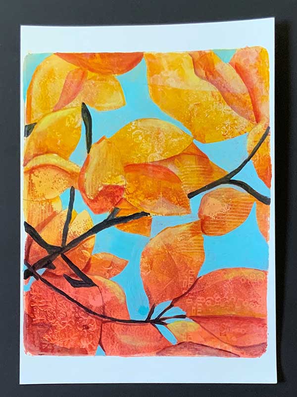 Autumn leaves blue skies 1