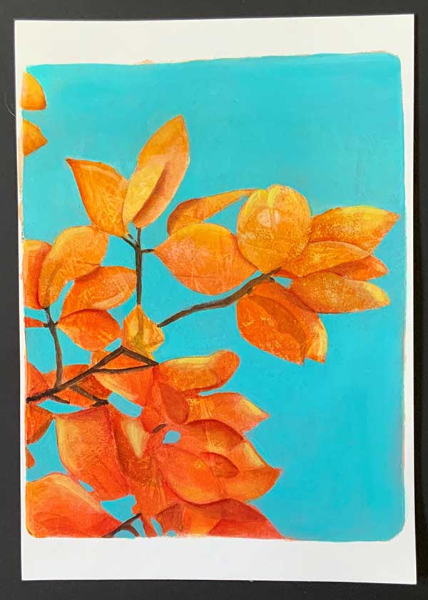Autumn leaves blue skies 2