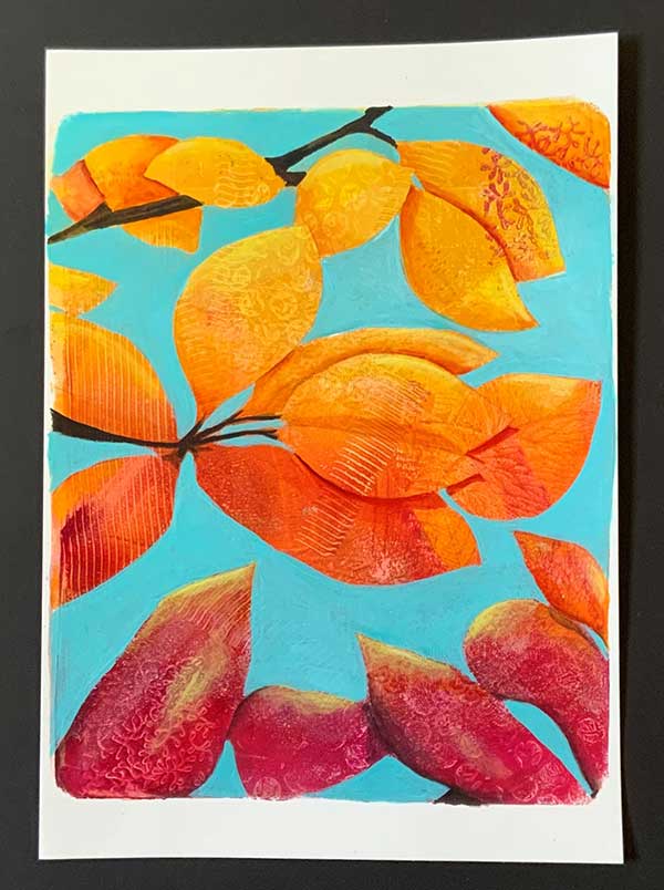 Autumn leaves blue skies 3