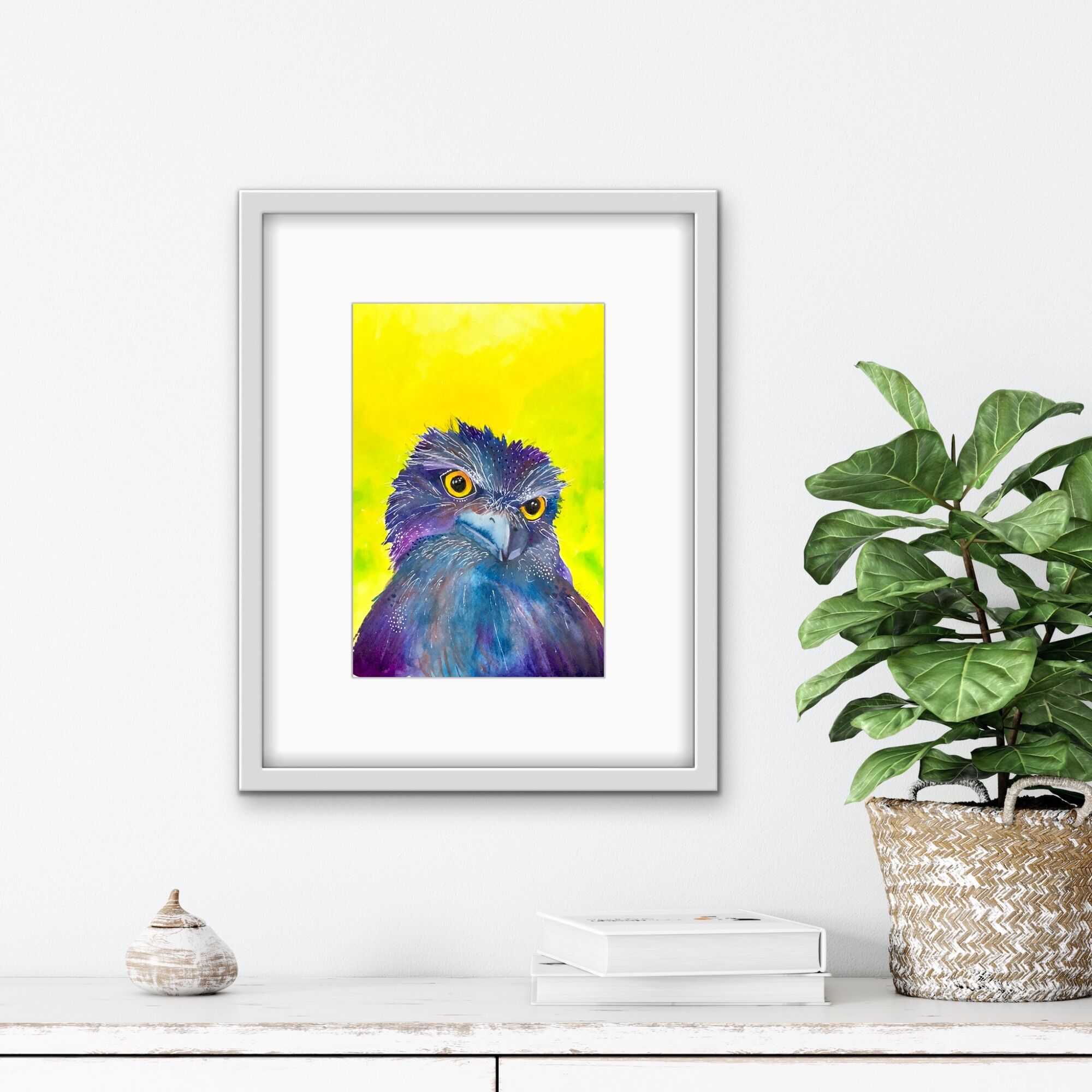 Tawny Frogmouth bird painitng