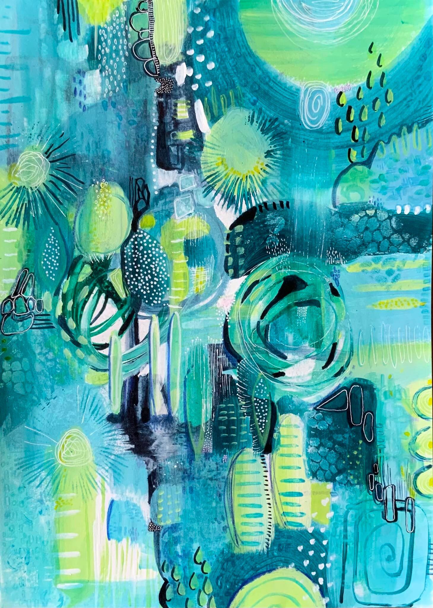 Ethereal Mosaic painting