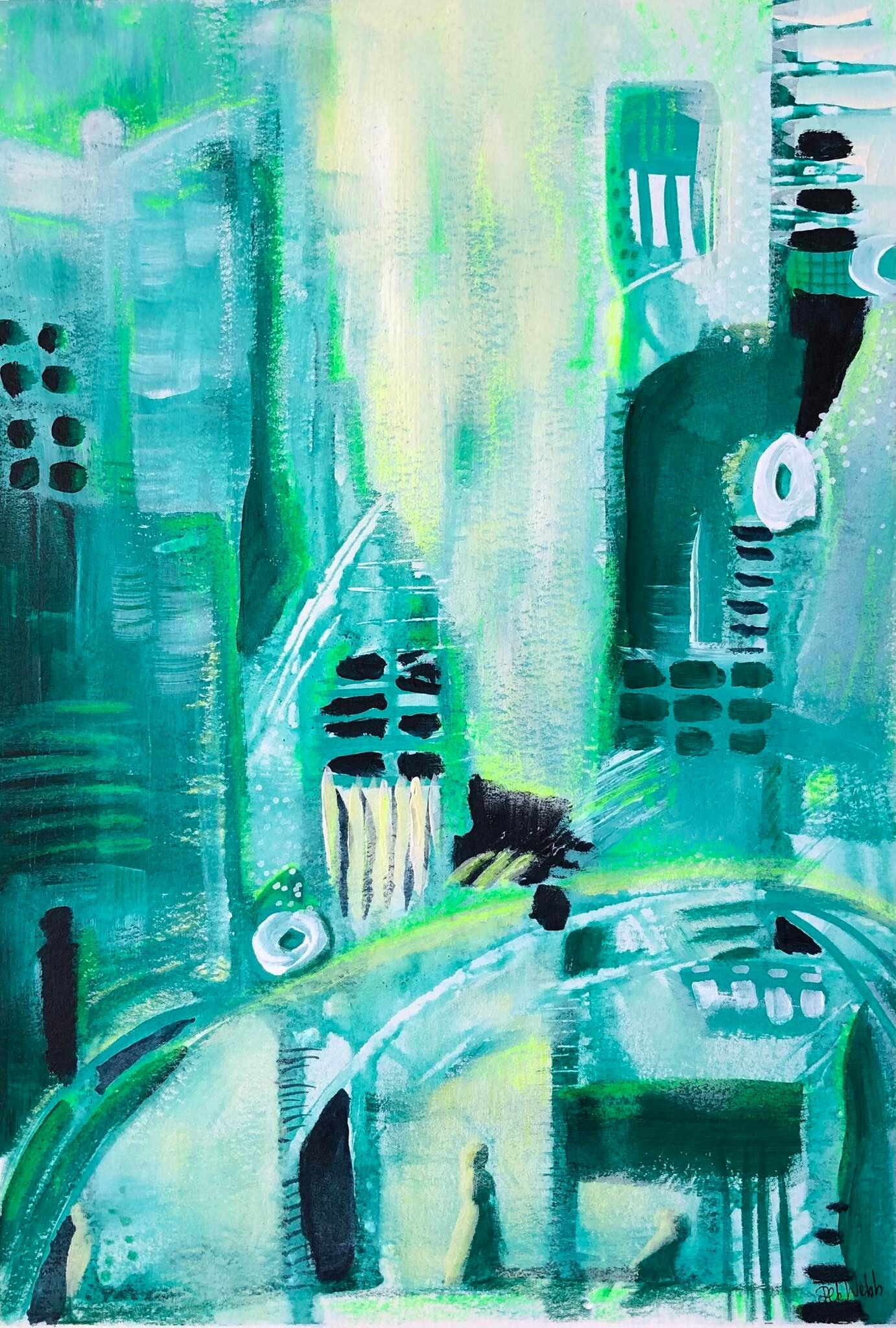 Under The Bridge original paper artwork